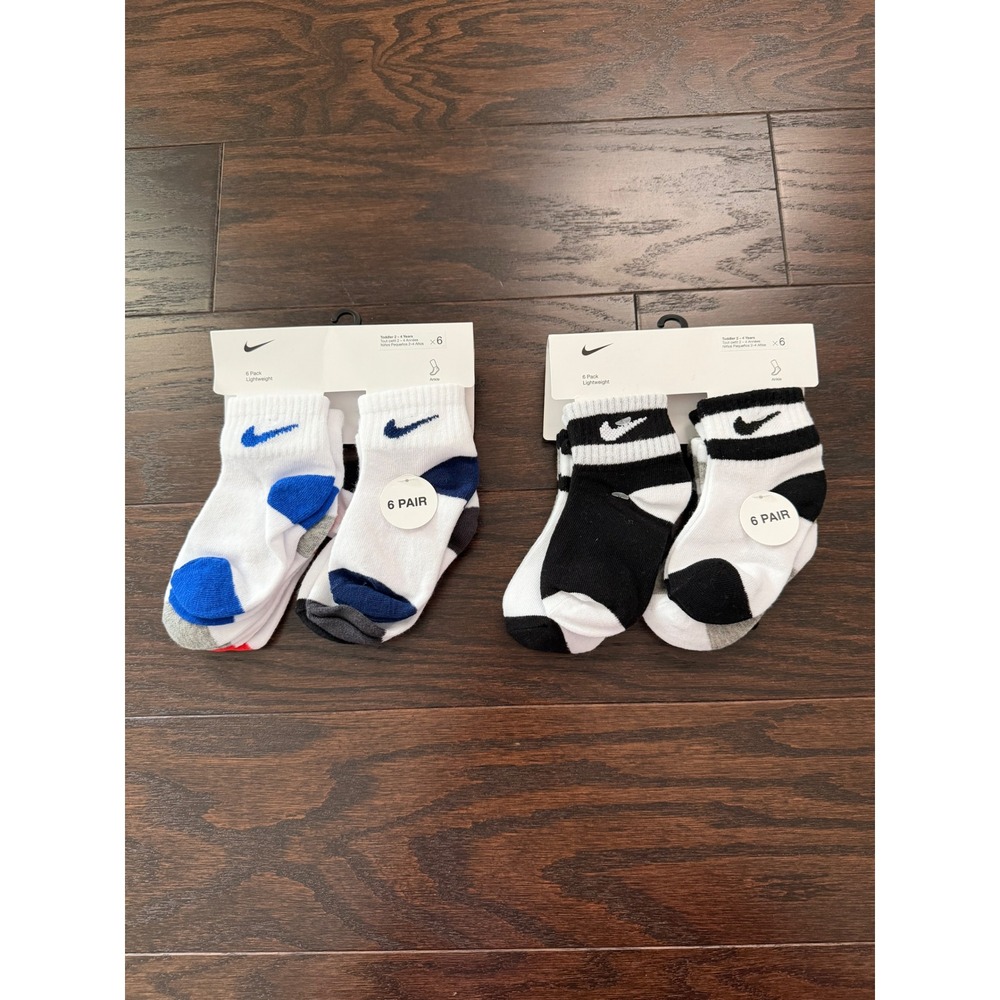 Nike Toddler Ankle Socks 12Pair Bundle 2-4 Years Lightweight Athletic NN0663-001